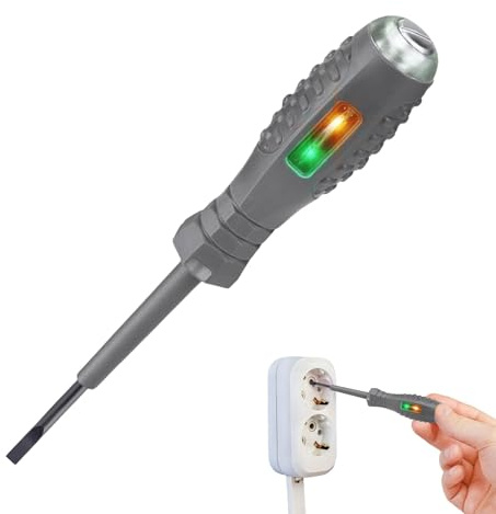 Tournevis Testeur De Tension, Tournevis Testeur Électrique 2en-1, Stylo De Test Électrique Réactif, Tournevis Stylo Test Lumineux Bicolore Détecteur De Tension Pour Un Usage Domestique