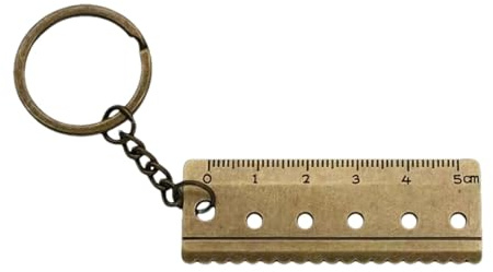 Winziges Lineal, Schlüsselanhänger, Miniatur-Lineal, Schlüsselanhänger-Zubehör, 5 cm Lineal, Messwerkzeuge, Zentimeter-Lineal, Schreibwaren, Mathematik, Geometrie für Schlüsselanhänger-Zubehör