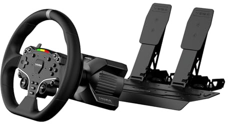 MOZA R3 Direct Drive Rennlenkrad für Xbox Series X|S, Xbox One & PC Gaming | Xbox lizenziert mit ESX Lenkrad, SR-P Lite Pedalen, Quick Release und 3,9 Nm Direct Drive Force Feedback Schwarz Geschenkidee