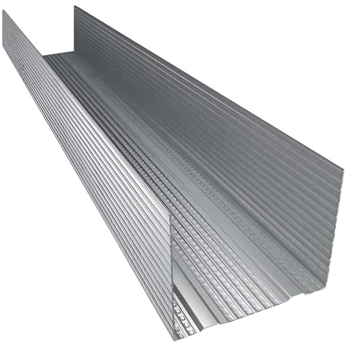 doitBau UW Rahmenprofil für Trockenbau, Verzinkter Stahl, 100 x 3000 mm, 16 Stück, Gesamtlänge 48 m, Silber