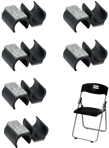 12 stück Filzgleiter für Stühle, Filzgleiter für Schwingstühle 25 mm, Stuhlgleiter Freischwinger mit Filz, für Schützen Sie Fliesenböden Holzböden, Schwarz