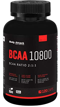 Body Attack BCAA 10.800, 300 Kapseln, 1er Pack (1 x 300 Kapseln)