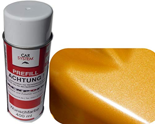Spraydose 400ml 1K Autolack Orange Metallic Glanz kein Klarlack Tuning Trendlack