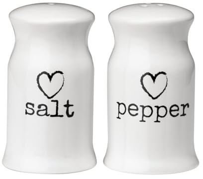 Premier Housewares White Marble Salt And Pepper Set Natural Marble Monochrome Design Carved Details Sleek Chrome Lids Spice Shakers Set Of Two 6 x 10 x 6 cm