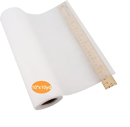 New brothread No Show Mesh (Unsichtbare Masche) Maschinen Stickvlies 10x10Yd (25cmx9M) Rolle - Leicht Gewicht 50gm (1.8oz) - Schneiden Sie in Verschiedenen Größen für Maschinensticken und Handnähen