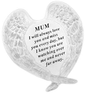 Redwood Mum Angel Wings Grave Ornament Memorial Graveside Decoration Special Remembrance
