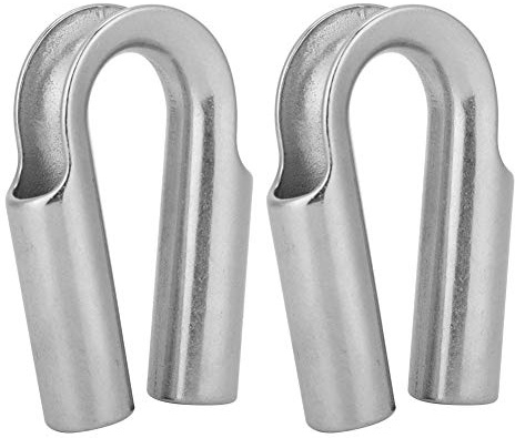 Alomejor Dedal de Cuerda Dedal de Tubo de Acero Inoxidable para 6 mm 7 mm 8 mm 10 mm 12 mm 15 mm 18 mm 20 mm 22 mm 24 mm Cuerda