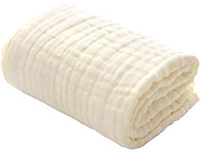 Baby-Badetücher, 6-lagige Gaze 41,5 x 41,5 Musselin-Quadrate-Badetücher, ultraweiche, superabsorbierende große Handtücher, Multifunktionsdecken-Duschtuch für Neugeborene oder Kleinkinder