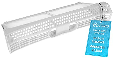 DL-pro Flusensieb Filter für Bosch Siemens 00652184 652184 Filtertasche Sieb für Maxx 6/7 sensitive Avantix Logixx iQ500 iQ300 extraKlasse Trockner Wäschetrockner