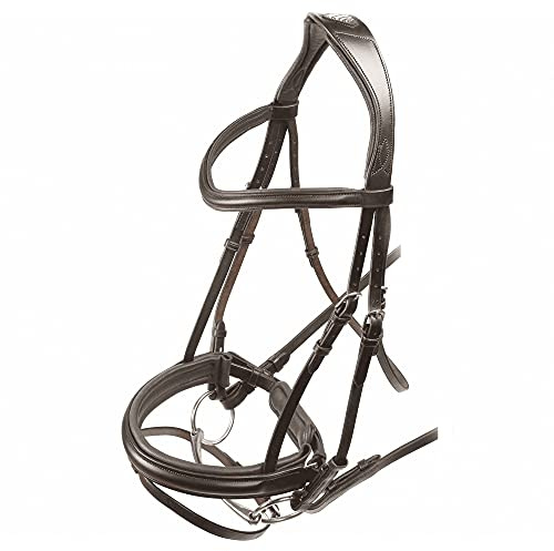 Shires Velociti Dressage Bridle with Flash - Havana Full