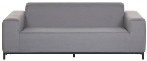 Trendy Sofa Polsterbezug grau schwarzes Gestell indoor&Outdoor Rovigo