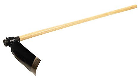 Dapetz ® Heavy Duty Digging Hoe Solid Steel Forged Steel Head 1350mm Long Hardwood Handle Soil Garden