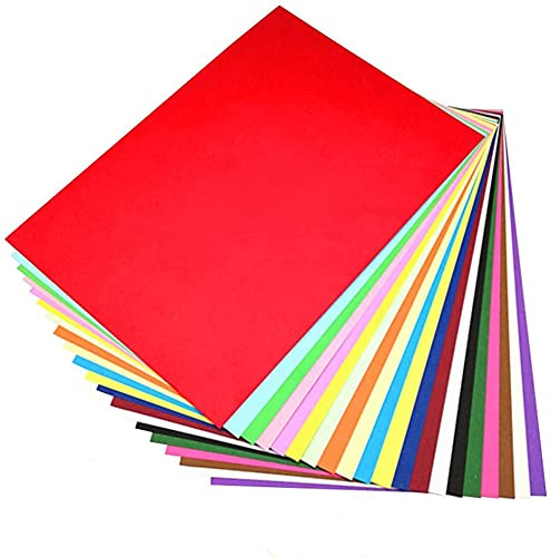 BN Färgat papper A4 kopieringspapper papper perfekt för skol och pysselprojekt 80 g/m20 färger förpackning med 100 stycken