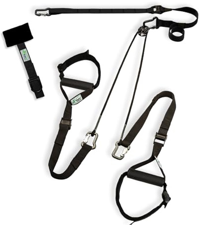 eaglefit - Premium Sling-Trainer „Flex“ Komplettsystem für Zuhause & Unterwegs inkl. Umlenkrolle, Türanker, Wand- oder Deckenhalterung & Zubehör - Vielseitige Befestigung
