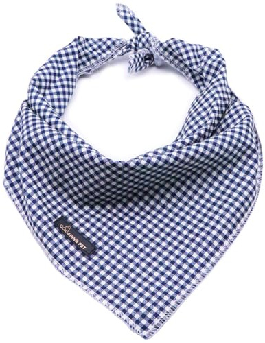 ARING PET Hunde Bandana, Baumwolle Karierte Bandanas Hundehalstuch, Dreieck Lätzchen Halstuch für Kleine und Große Hunde und Katzen