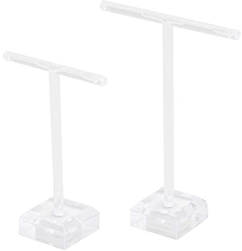 Whisverse Ohrringhalter aus Acryl, 2 Stück, für Schmuck, , Halskette, Ohrringe, Armbandhalter