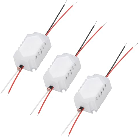 Greluma 3 Stk Zeitverzögerungsschalter für die Schalllichtsteuerung, DC 3–30 V Schalldetektorschalter, lichtempfindliches Sprachschaltermodul, hochempfindlicher schallaktivierter Schalter