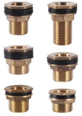 1/2 3/4 1 Innengewinde Messing Stecker Garten Wasser Minderer Stecker Wasser Tank Wasserhahn Wasserhahn Kupplung 2 stück (Size : 1I2x3I4 inch-01)