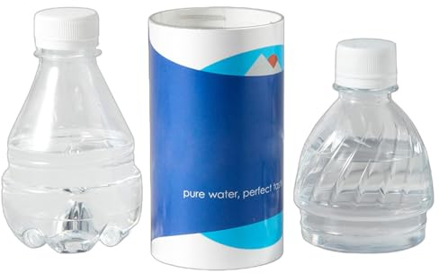 Generic Umleitungs-Flaschensafe, transparente Wasserflasche mit ABS-Material, Schlüsselschloss, verstecktes Fach für Wertsachen, 7 x 7 x 25 cm