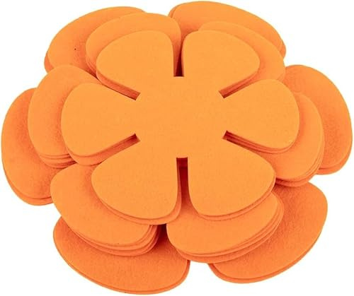 Daaxing Pack of 12 Pan Protectors,8/10/12inch 3 Different Sizes Pot Protectors, Felt Pad Protectors, Pot Protectors, Stacking Protection for Pans (Orange)