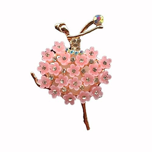 Anevous 3 Stück Lufterfrischer Clip Auto Aroma Diffusor, Ballerina Mädchen Auto Aroma Clip, Auto Entlüftungs Erfrischer Clip, Geruchserfrischer für Auto Innen Dekorationenzubehör,Rosa