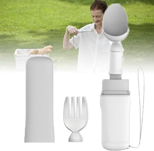 Cuillère/Fourchette Intelligente Anti-Tremblement (29 * 12 * 7cm), Vaisselle Pour Personnes âgées Ayant Les Mains Tremblantes Pour Manger (Autonomie De La Batterie : 180 Min)