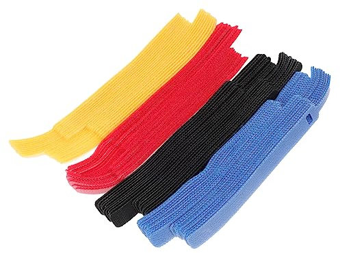 Artibetter 80pcs Tie Cable Cord Organizer Cord Fixing Strap for Data Cable Management for Home Office Tech Setup
