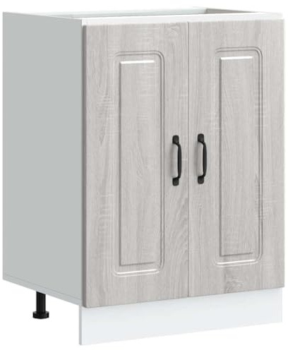 vidaXL Spülenunterschrank Kalmar Grau Sonoma 60x46x81,5 cm