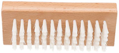 HAPINARY Sided Wood Nail Brush for Manicure Nail Art Brush Tool Comfortable Bristle under Cleaner