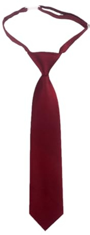 Children's Pre-Tied Tie 12.6x2.56 Inch Adjustable Children's Tie Elastic Clip-On Thin Tie For Birthday Wedding Graduation Ceremony Theme Party Daily Wear Suitable For 2-7 Years Old (Wine red)