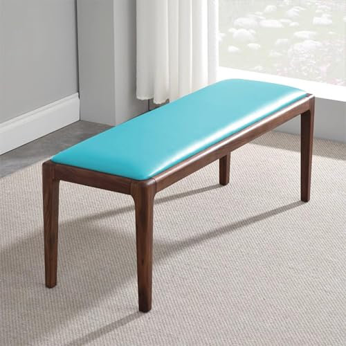 Cuscini per panche da Giardino Impermeabili con Fondo Antiscivolo, per mobili da Esterno, per altalene, per panche da Cucina, per Prato, in Rattan, Amaca (200 x 50 cm, Blu)