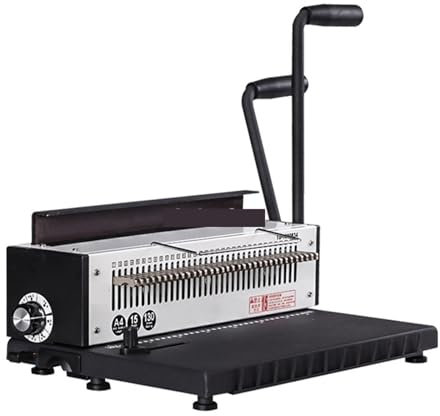 KOROBIE Bindemaschine, Eisenringbindemaschine, manuell, 8-Zoll-A5-Kalender, for Aufhängen, Stanzen und Drücken, Doppellinie Für Projekte zu Hause oder im kleinen Büro