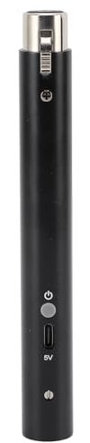 Préampli Micro électrique 48V, Préampli Micro en Alliage en Aluminium avec Gain de 28 DB pour L'enregistrement Dynamique de la Scène du Micro, Longue Durée de Vie de la Batterie