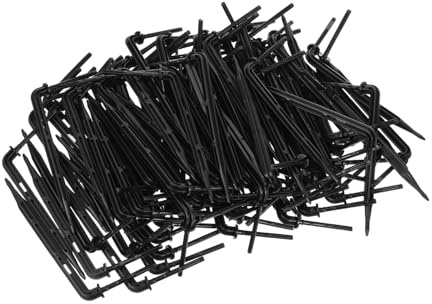 Toyvian 100pcs Greenhouse Drip Irrigation Tools Angled Irrigation Nozzles Drip Emitters Stakes for System Vegetable Watering System Accessories for Gardening