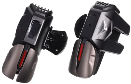 NUOBESTY Portable Game Trigger Handles for Mobile Phones with Wear-resistant Metal and Abs Material, High Precision Controller Accessory for Mobile Game Enthusiasts