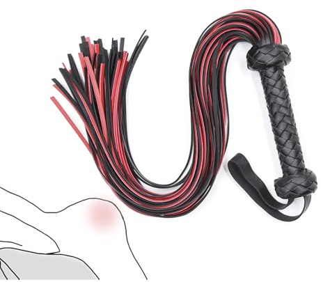 BDSM Peitsche Peitschen Spanking Flogger Peitschen Set Gerte für Sex Whip Lederpeitsche Sklaven ZubehöR Domina Sex Spielzeug Bondage Whip für Paare Frauen Männer Sm Rollenspiel Cosplay