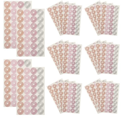 Didiseaon 40 Sheets Heavy Duty Metal Hole Reinforcement Stickers Self-Adhesive Binder Hole Protectors for Paper, Reinforcement Rings Suitable for Office and School Use