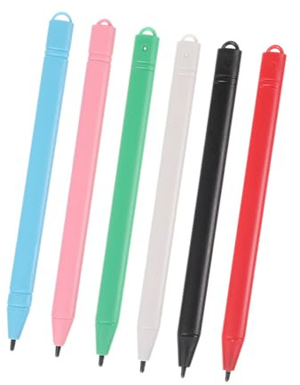 ABOOFAN Stylets pour Tablette LCD et Ardoise Magique Plusieurs Styles Plusieurs Styles, 6pcs en Plastique pour Écriture et Dessin, Stylo Léger pour Tablette D'écriture