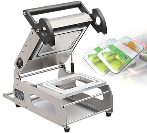 Sigillatrice portatile per imballaggi alimentari, manico antiscivolo, larghezza massima del rotolo 260 mm, ideale per scatole da asporto e pasti cotti