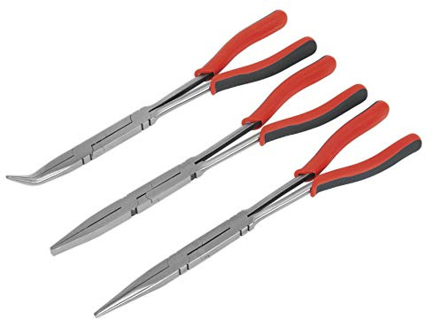 Sealey Ak8580 Double Joint Pliers Set 3Pc Long Reach 335Mm