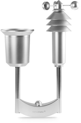 Homematic IP Wettersensor – plus | Smart Home Zubehör mit App-Funktion, Wetterstation Funk steuert verschiedene Funktionen, 152057A0