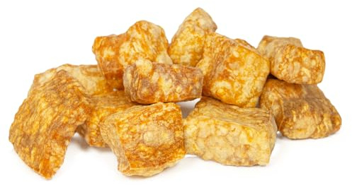 Larsson | Yaky Kaukäse Leckerli, gepuffter Kaukäse Hundeleckerli, glutenfrei, getreidefrei, Knusper Käse-Snack für kleine, mittlere und große Hund, 130g Beutel