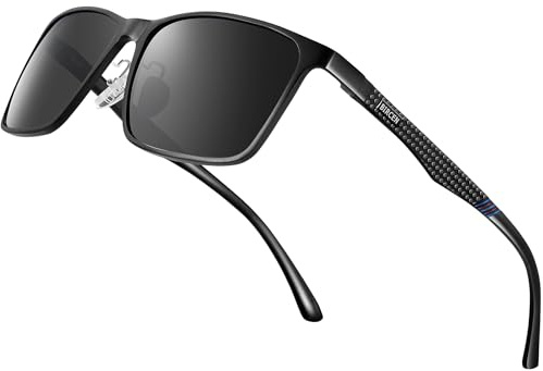 BIRCEN Polarized Mens Sunglasses for Driving: UV Protection Al-Mg Metal Sunglasses Lightweight Shades for Fishing Travel Golf