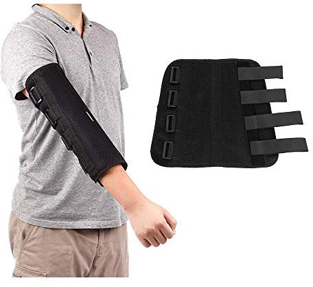 GHzzY Ellbogenschienenorthese für Kubitaltunnelsyndrom, Frakturen, Verletzungen und Sehnenentzündung - Adults Arm Elbow Immobilizer, Ulnar Nerve Splint,L