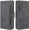 HualuBro Cover per Huawei P40 Lite 5G, Flip Cover a Libro in Premium PU Pelle Magnetica Antiurto Case Portafoglio Custodia per Huawei P40 Lite 5G Cover - Nero