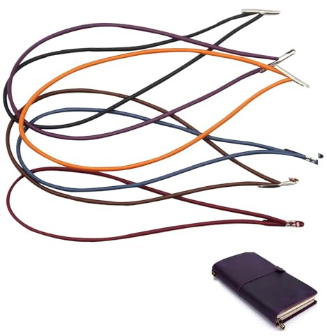 Pack of 6 Elastic Closure for Travelers Notebook- Stretchy Closure Bands Accessories for Travel Journal Daily Planner