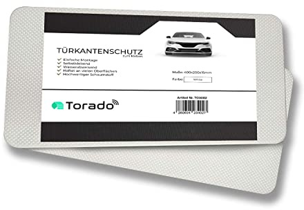 Torado 2er-Set Garagen Wandschutz selbstklebend für Autotüren Garagenwand Schutz Türkantenschutz Auto Stoßschutz Wand Autotür Wandschutz Autotürschutz Wand Garage Autotürenschutz Garage (weiß)