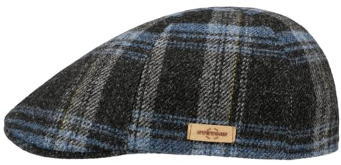 Stetson Texas Shadow Plaid Flatcap Wollcap Herren Made in EU Herbst Winter