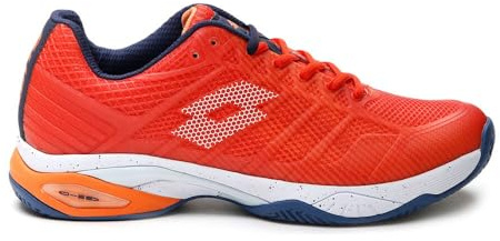 Lotto Uomini Mirage 300 III Clay Scarpe da Tennis Scarpa per Terra Rossa Arancione - Bianco 43