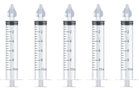SWYSGS 5 Stück Baby Nasendusche, Wiederverwendbare Nasenreiniger, 10ml Nasenspülung Kinder Tragbares, Nasenreinigungs, Nasenwaschreiniger, Sicherer und Komfortabel